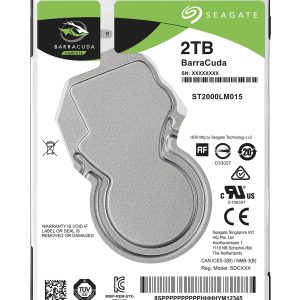 Disco Duro SEAGATE ST2000LM015, 2 TB, SATA, 5400 RPM, 2.5 pulgadas