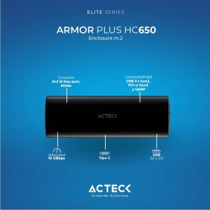 Enclosure SSD M.2 Armor Plus HC650 Acteck Elite Series Carcasa para M.2