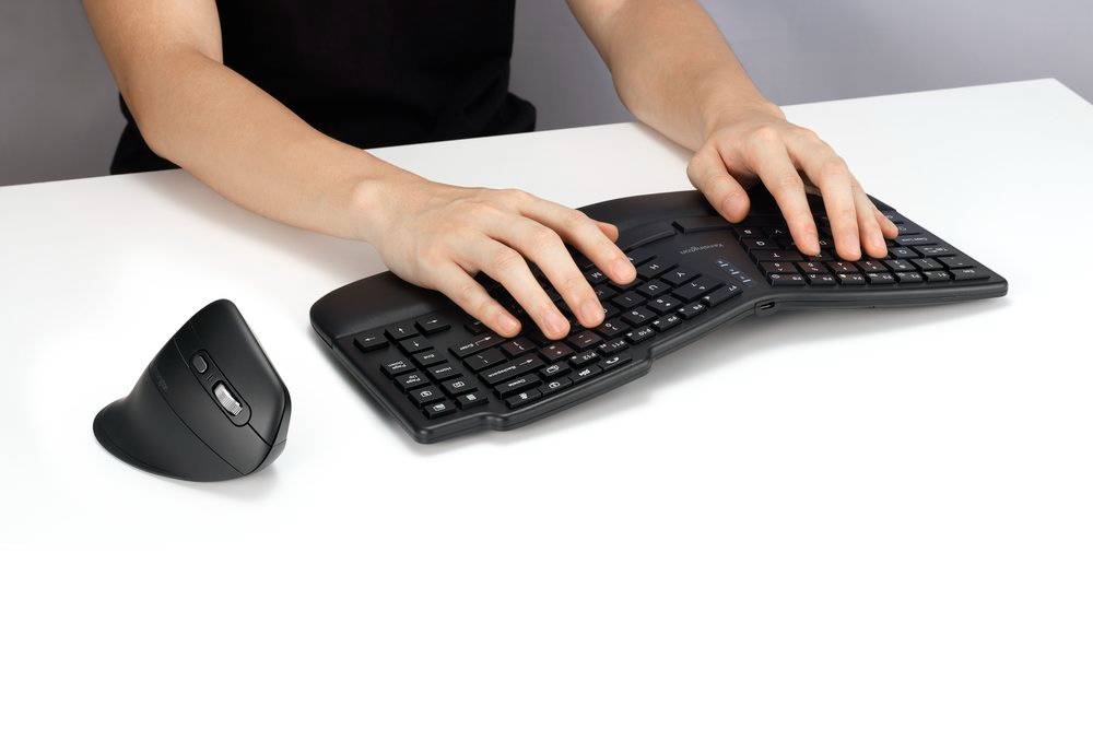 Kit teclado y mouse de escritorio inalámbrico Pro Fit® Ergo KM675 EQ K75492ES KENSINGTON