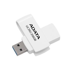 Memoria USB de 256GB UR310 3.2 Gen 1 (retro compatible 3.0 y 2.0), diseño material reciclado sin tapa. BLANCO. UC310-256G-RWH