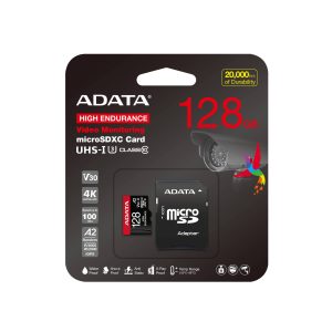 Micro Secure Digital ADATA HIGH ENDURANCE (alta durabilidad) microSDXC UHS-I U3, SD6.0 Clase 10, V30 512GB Clase 10 (A2), Velocidad de lectura / escritura