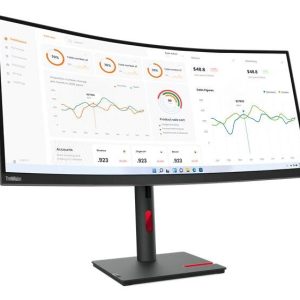 Monitor Lenovo T34W-30, Pantalla 34 Pulgadas Curvo (3440x1440), HDMI, DisplayPort, Garantia 3 años con fabricante.