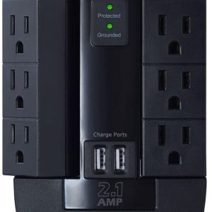 Supresor de Picos de Pared CyberPower P600WSURC1, 6