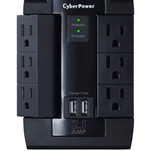Supresor de Picos de Pared CyberPower P600WSURC1, 6