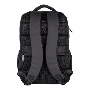 Backpack WANTED TZLBP05 TECHZONE de 16 Pulgadas color negro, múltiples compartimientos, garantía limitada de por vida