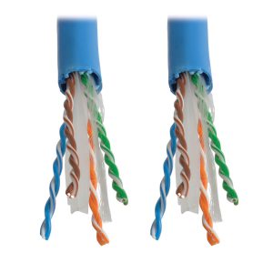 Bobina de Cable&nbsp; UTP CERTIFICABLE TRIPP-LITE N222-01K-BL, CAT6 Gigabit Núcleo Sólido,&nbsp; COLOR AZUL, 305 METROS, BOBINA EN CAJA CON BASE GIRATORIA PARA SU FA