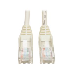 Cable Ethernet (UTP) TRIPP-LITE N001-003-WH, Moldeado Snagless Cat5e 350 Mhz (RJ45 M/M), PoE - Blanco, 1.52 M 3 pies