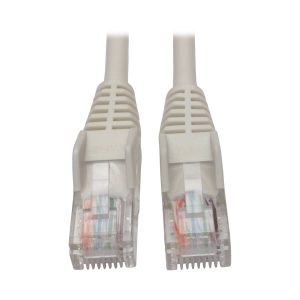 Cable Ethernet (UTP) TRIPP-LITE N001-005-WH, 1,52 m, Moldeado Snagless Cat5e 350 Mhz (RJ45 M/M), PoE - Blanco, 1.52 M 5 pies