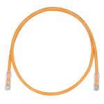 Cable de Parcheo PANDUIT UTPSP7ORY, 7 pies de largo, Categoría 6, color NARANJA