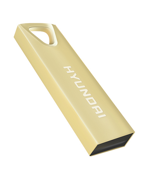 Memoria USB HYUNDAI U2BK/16GAG, Oro, 16 GB, USB 2.0