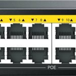 Netis Switch POE P116GH, 16 Puertos POE y 2 Puertos Uplink,225W,100 Mbps, IA Watch Dog, Plug & Play,250 metros de alcance en transmisión,No Administrable