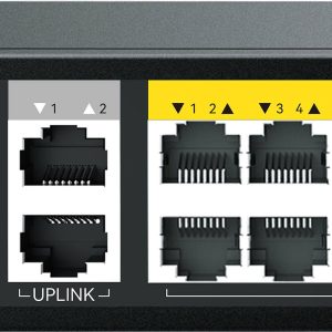 Netis Switch POE P124GH,24 Puertos POE y 4 Puertos Uplink,375W,1000 Mbps, IA Watch Dog, Plug & Play, 250 metros de alcance en transmisión,No Administrable
