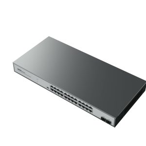 Switch NETIS modelo ST3126GS 26 Puertos, No administrable 10/100/1000M Gigabit Ethernet Switch + 2 Puertos SFP gigabit, Administrable en rack