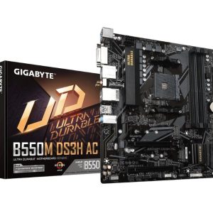 Tarjeta Madre Gigabyte Micro ATX B550M DS3H AC Rev. 1.0, S-AM4, AMD B550, HDMI, 128GB DDR4 para AMD