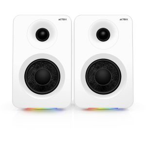 Bocinas Tipo Estudio Dynamic Exact R BS700 Elite Series, Sonido Estereo 2.0,Potencia 50w RMS, Color Blanco. BR-940825