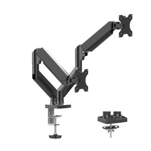 Brazo Articulador Para Dos Monitores Naceb (NA-0214), Brazo Articulador Para Dos Monitores Na-0214 Negro Dsa2102