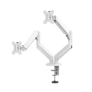 Brazo Articulador Para Dos Monitores Naceb (NAa-0215), Brazo Articulador Para Dos Monitores Na-0215 Blanco Dsa2102