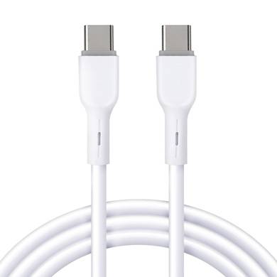 CABLE USB V3.0 TIPO C – C, 1 METRO, BLANCO, BROBOTIX 6006849