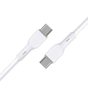 CABLE USB V3.0 TIPO C – C, 1 METRO, BLANCO, BROBOTIX &nbsp;6006849