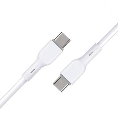 CABLE USB V3.0 TIPO C – C, 1 METRO, BLANCO, BROBOTIX 6006849