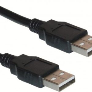 Cable USB tipo A-A BROBOTIX, USB A, 1,8 m, Negro