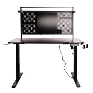 Escritorio Gamer fibra de carbón (NA-0647), Electrico, Incluye Accesorios, fibra de carbono, color negro Modelo: NA-0647