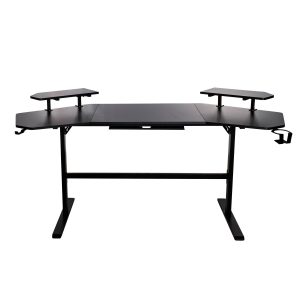 Escritorio Gamer fibra de carbón (NA-0648), Escritorio XL, fibra de carbono, color negro Modelo: NA-0648