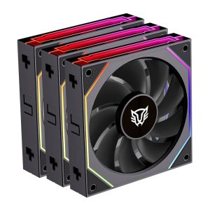 Kit 3 Ventiladores 120mm EOLOX LINK-R EXL95R Balam Rush Legend Series