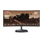 Monitor Gamer Curvo Cooler Master CMI-GM34 (CMI-GM34-CWQ2-US), Color Negro,&nbsp; LCD 34 Pulgadas