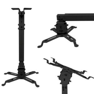 SOPORTE DE PROYECTOR, DE TECHO/PARED, EXPANDIBLE 63 A 100 CMS, RESISTENCIA 10 KGS, COLOR NEGRO, BROBOTIX 6006764