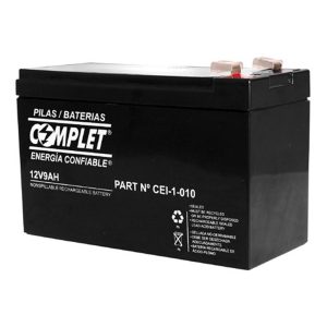 Batería Plomo Ácido COMPLET 12V 9Ah. Garantía 12 meses