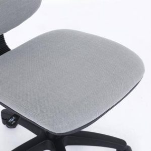 Silla Básica Nextep NE-650BG de Altura Ajustable Color Gris, Base Giratoria Tela en Malla Ajustable 10 cm, Cromada , soporta hasta 120 kg