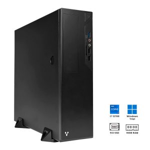 COMPUTADORA VORAGO SLIMBAY T CORE I7 12700 16GB 512GB M.2 NODVD WIN TRIAL - 3 años de garantía // Incluye kit de teclado y mouse