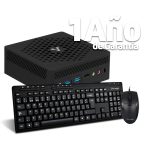 Computadora VORAGO MINIBAY S, Intel Celeron, 8 GB, 256GB ,M.2 Incluye KIT de teclado y mouse
