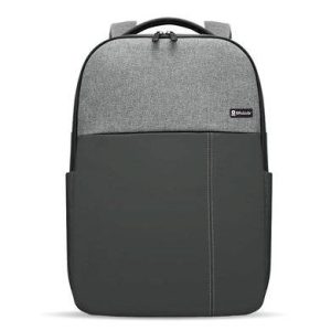 Mochila 15.6 Pulgadas, Praga, Con Asa acolchada, Impermeable, Backpack, Negro con Gris, BROBOTIX 6007518