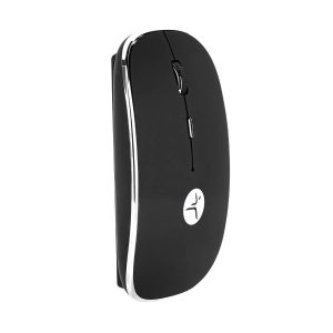 Mouse SLIVEBLACK recargable negro con nano receptor tipoC y USB A, mousepad incluido, TECHZONE, TZACMOI30, DPI: 1000, 1200, 1600