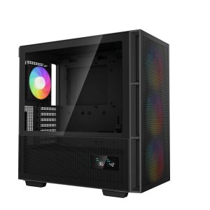 Gabinete Gaming DeepCool CH560 Digital Micro-ATX/Mini-ITX/E-ATX,Digital, USB 3.0, sin Fuente, Incluye 4 Ventiladores, Negro R-CH560-BKAPE4D-G-1