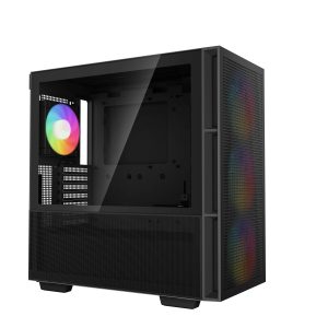 Gabinete Gaming DeepCool CH560 Micro-ATX/Mini-ITX/E-ATX,Digital, USB 3.0, sin Fuente, Incluye 4 Ventiladores, Negro R-CH560-BKAPE4-G-1