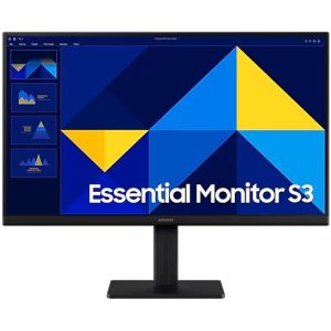 MONITOR SAMSUNG 22 PULGADAS, Essential S3, S30GD, IPS, FHD, PLANO, 100Hz, 5ms, LS22D300GALXZX
