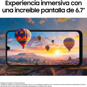 Pantalla 6.7 Pulgadas, Procesador Exynos, 4 GB RAM, 128 GB Cámaras Trasera triple: 50 MP (principal) + 5 MP Frontal: 13 MP, Batería 5000 mAh