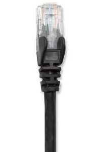 342063 Cable de red, Cat6, UTP, RJ45 Macho / RJ45 Macho, 2.0 m, Negro, Contactos con baño de oro para una mejor conexión