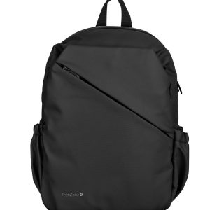 Backpack STYLE TZLBP29-N TECHZONE 16, resistente a salpicaduras 100% Poliéster&nbsp; Color&nbsp; Negro, GARANTIA LIMITADA DE POR VIDA.