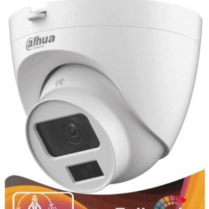 DAHUA HAC-HDW1200CLQN-IL-A - Camara Domo de 2 Megapixeles/ Dual Inteligente + FullColor/2.8 mm/ 102°a/ 20 Metros de IR y Luz Visible/ Microfono