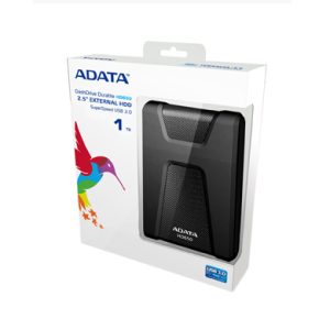 Disco Duro Externo ADATA HD650, 1 TB, USB 3.2 (USB 3.1, 3.0, 2.0), 2.5 pulgadas, Negro