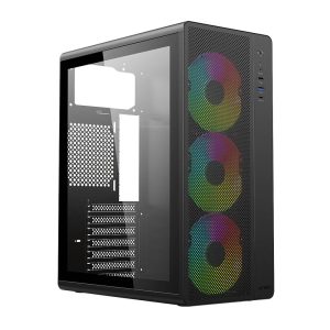 Gabinete Media Torre ESSEN PRO X GM767 ELITE Series, Color Negro. AC-941709