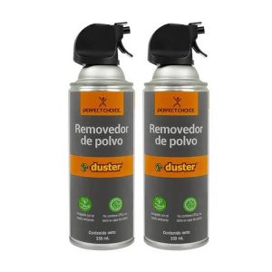 Kit de 2 pack de aire comprimido de 330ml PC-034100 Eliminador de polvo y contaminantes para áreas difíciles de limpiar