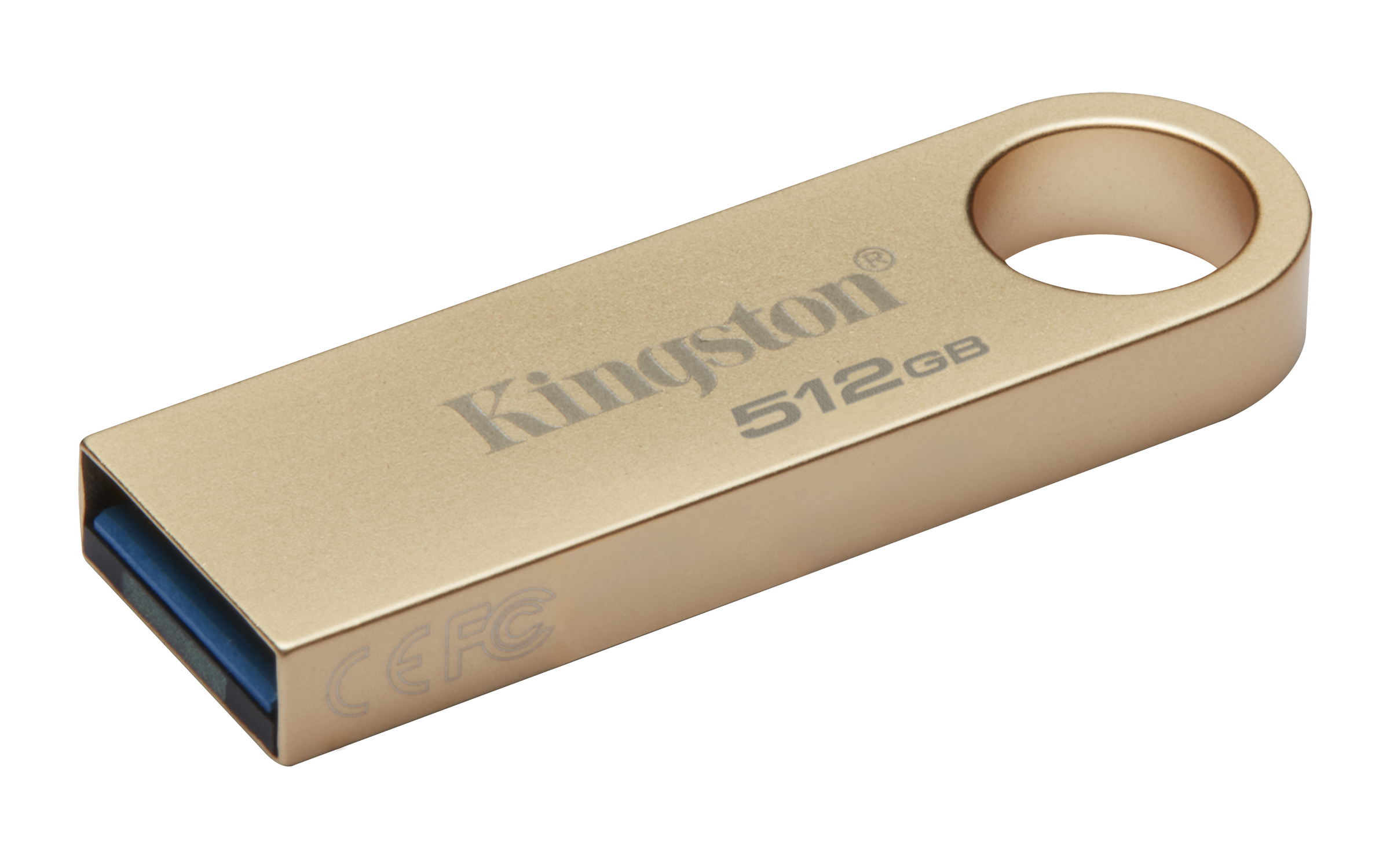 MEMORIA USB KINGSTON DATATRAVELER SE9 G3 512GB 3.2 GEN 1 METÁLICA ORO