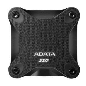 SSD Externo ADATA SD620 512GB. USB 3.2 Gen2, Velocidad de transferencia de hasta 520 MB/s, resistente a impactos grado MIL-STD Color NEGRO. N.P. SD620-512G