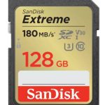 Tarjeta SanDisk Extreme SD UHS-I - 128GB SDSDXVA-128G-GNCIN, Formato: SDHC, Rendimiento de lectura secuencial: hasta 180MB/s